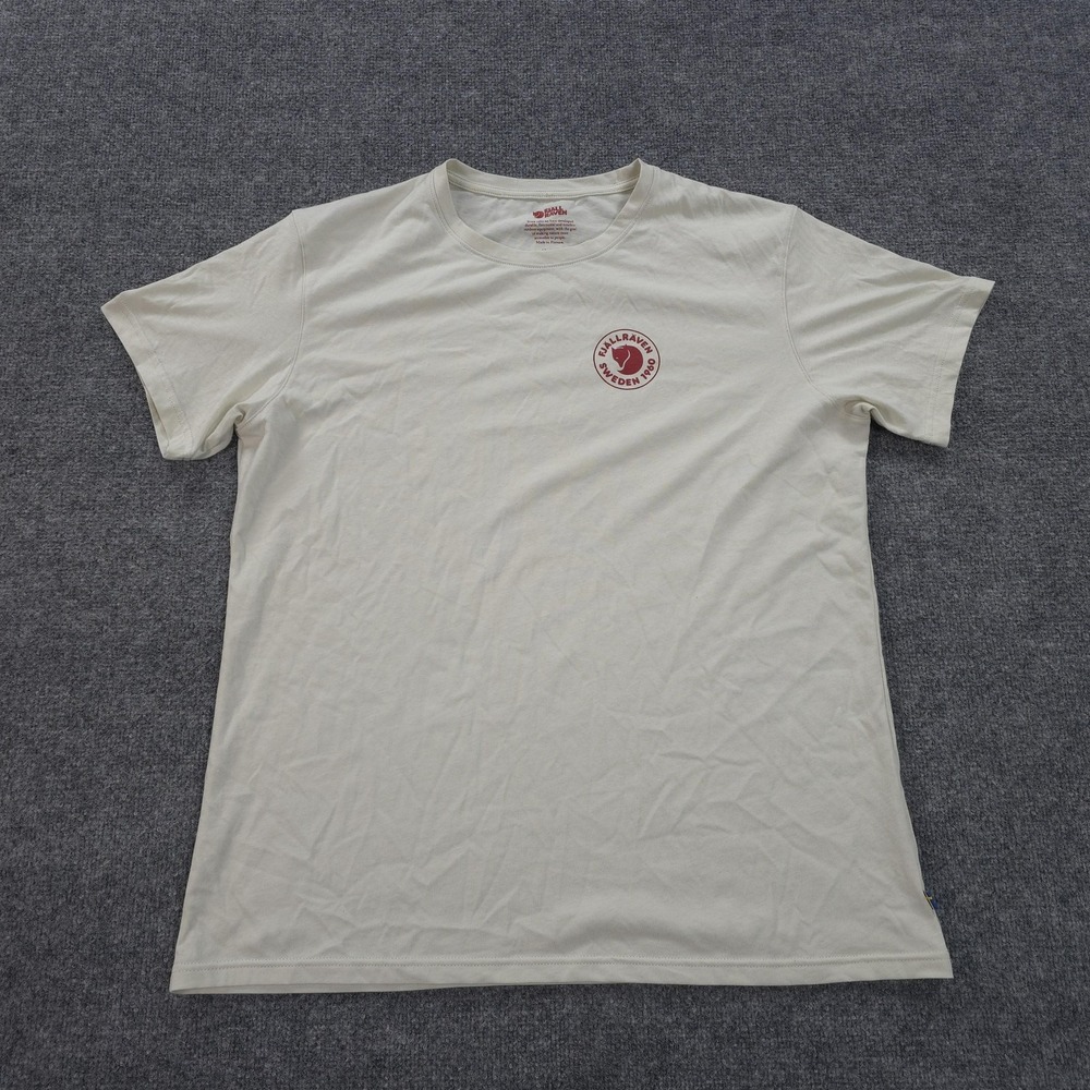 Fjallraven Shirt Mens‎ 2XL Tan Sweden 1960 Logo Graphic Tee Outdoors Hiking